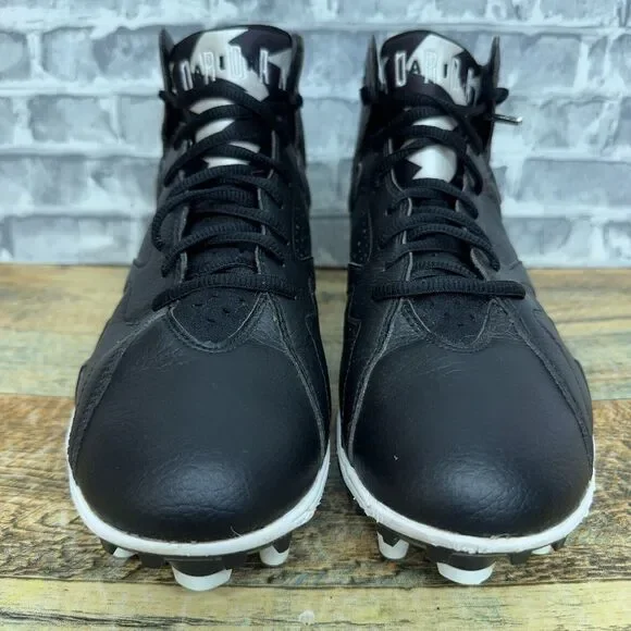 Nike Air Jordan‎ 7 Retro TD Black White Football Cleats 719543-010 Mens Size 8